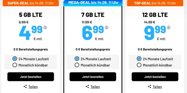 5 GB + Allnet-Flat mit nur 4,99 € Grundgebühr und weitere Top-Angebote bei sim.de