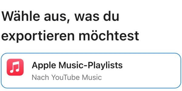 Playlists von Apple Music können ab sofort zu YouTube Music kopiert werden