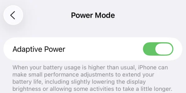 iOS 26: Batteriemodus „Adaptive Power“ nur auf neueren iPhones verfügbar
