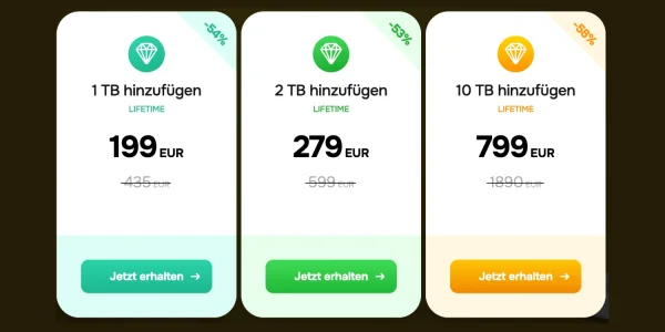 pCloud Lifetime Cloud-Speicher gibt es wieder mit satten Rabatten