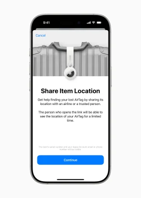 „Objektstandort teilen“ in iOS 18.2: Diese 18 Fluggesellschaften sind zum Start dabei