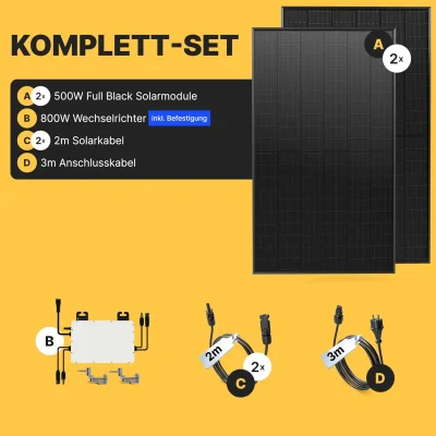 Solakon-Balkonkraftwerk mit WLAN-App im Deal