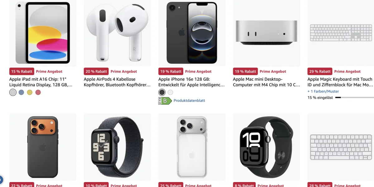 Amazon Prime Deal Days: Zahlreiche Apple-Produkte zum Schnäppchenpreis!
