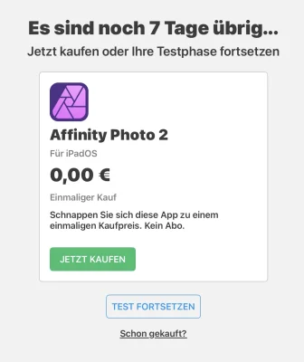 Serif Labs verschenkt seine Affinity-Suite für das iPad
