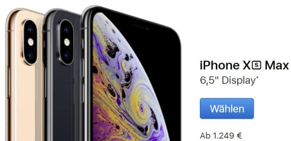 iPhone XS Max: Das kosten die Einzelteile des neuen Apple-Flaggschiffs