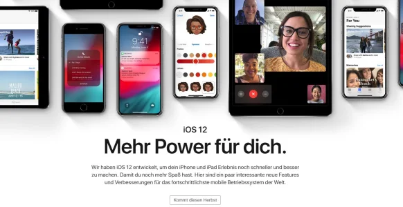 Apple schaltet deutsche Produktseiten für macOS Mojave, iOS 12 und watchOS 5 frei