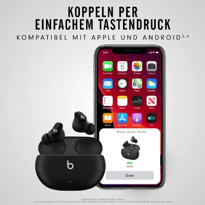 Nur 129 Euro: Beats Studio Buds noch bis heute Nacht 21 Euro günstiger bei Amazon
