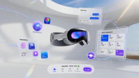 visionOS 27: Siri AI, Eye-Aware Notifications und gebogene Fenster