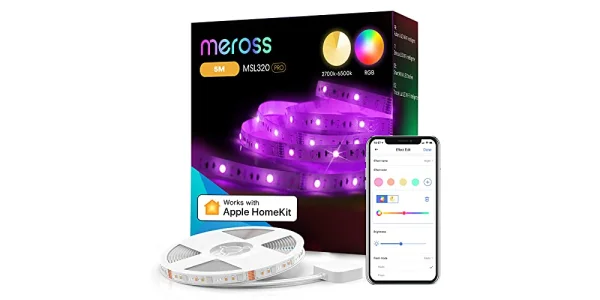 15% Rabattgutschein - Neuer WLAN RGBW Strip von Meross mit Apple HomeKit-Steuerung