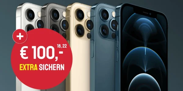 Vodafone oder o2: Bis zu 120 GB Datenvolumen durch iPhone 12 Pro für effektiv 9,57 €