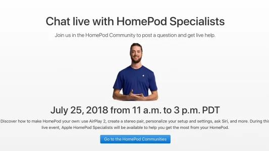 Apple-Event: Live-Chat mit HomePod-Spezialisten am 25. Juli