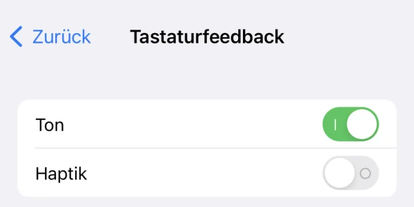 Praxistipp: Haptisches Tastaturfeedback unter iOS 16 ein- und ausschalten