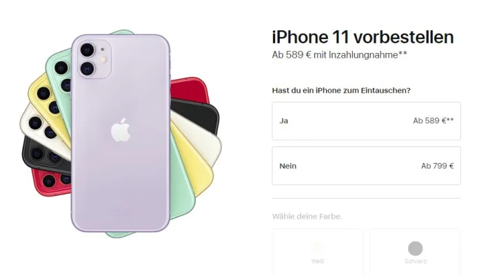 iPhone 11, iPhone 11 Pro & iPhone 11 Pro Max ab sofort vorbestellbar