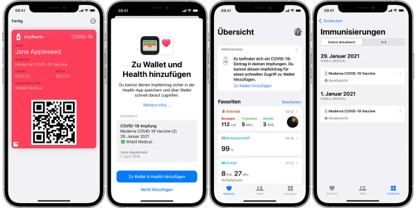 Praxistipp: COVID-19-Zertifikate unter iOS 15.4 direkt in der Wallet & Health-App speichern