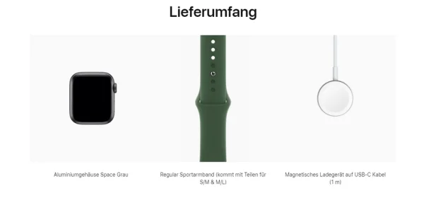 Apple liefert die Apple Watch SE ab sofort mit einem USB-C Kabel aus