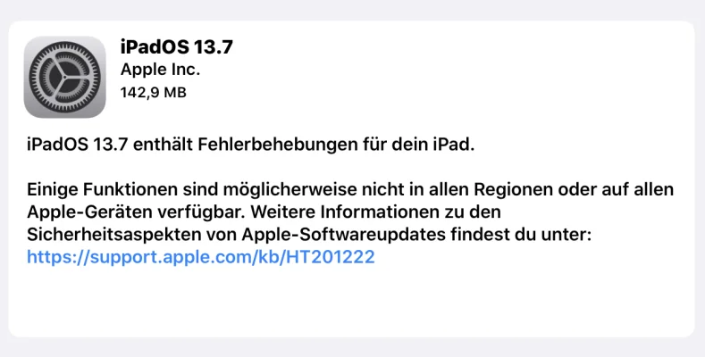Apple veröffentlicht iOS 13.7 & iPadOS 13.7 mit verbesserten Exposure Notifications