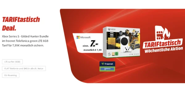 Begrenztes Angebot: Xbox Series S + 6 GB LTE Allnet-Flat effektiv geschenkt