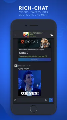 Valve veröffentlicht kostenlosen Steam Chat für iOS