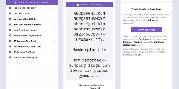 Fontcase bringt Unterstützung eigener Schriftzüge gratis auf iOS 13
