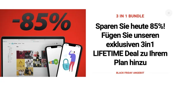 pCloud Lifetime Cloud-Speicher zum Black Friday mit bis zu 85 Prozent Rabatt (Reminder)