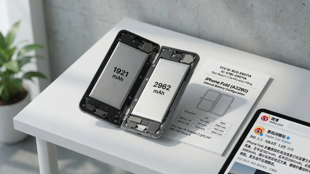 iPhone Fold: Zwei separate Akkus sorgen für 4.883 mAh Gesamtkapazität