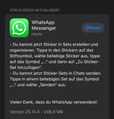 WhatsApp: Jetzt eigene Sticker-Sets erstellen