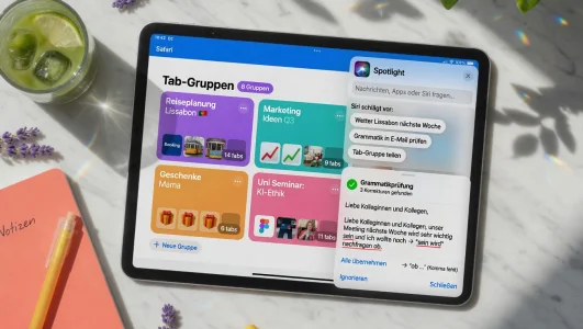 iPadOS 27: KI-Features für Safari, Spotlight, Kurzbefehle und Texteingabe