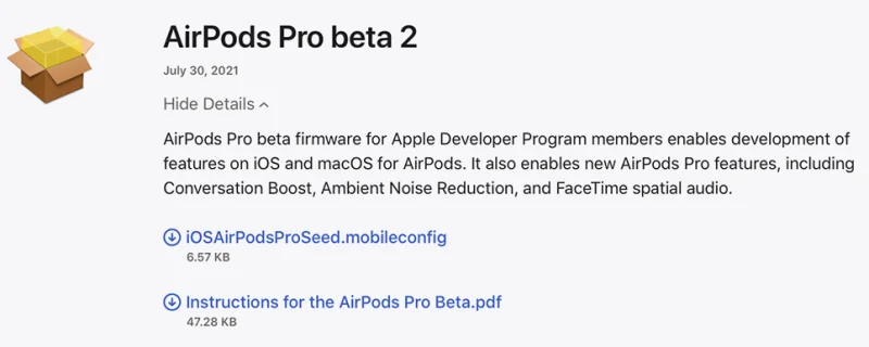 AirPods Pro: Zweite Beta der neuen Firmware hat "Conversation Boost" an Bord