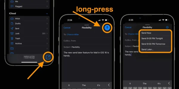 iOS 16: E-Mails zu einem späteren Zeitpunkt verschicken lassen