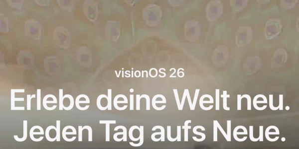 Apple veröffentlicht visionOS 26 für die Vision Pro