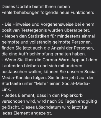 Corona-Warn-App: RKI veröffentlicht Version 2.17.1 mit kleinen Anpassungen