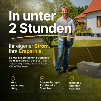 Solakon-Balkonkraftwerk mit WLAN-App im Deal