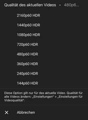 YouTube-App ab sofort mit neuem Menü für die Qualität von Videos