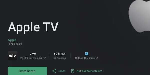Apple-TV-App für Android: Update schaltet neue Funktionen frei