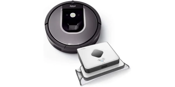 220€ günstiger iRobot Roomba Saugroboter 960 plus Braava 390t Wischroboter im Set