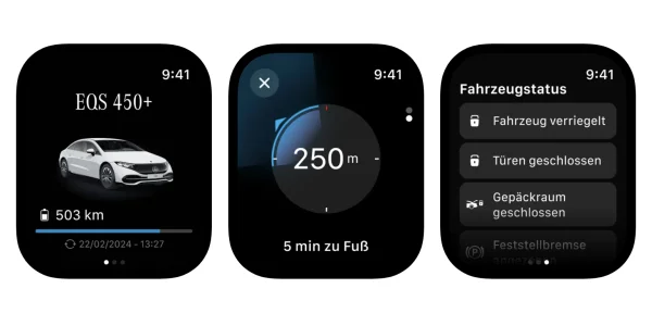 Mercedes-Benz führt eigene App für die Apple Watch ein