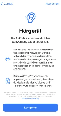 iOS Praxistipp: So funktioniert der Hörtest mit iOS 18.1 & den AirPods Pro 2