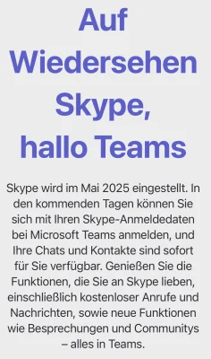 Skype ist offline: Microsoft nimmt den Dienst vom Netz