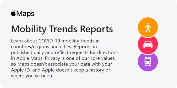Mobility Trends Reports von Apple Maps sind nun verfügbar, um COVID-19 Verbreitung weiter zu mildern