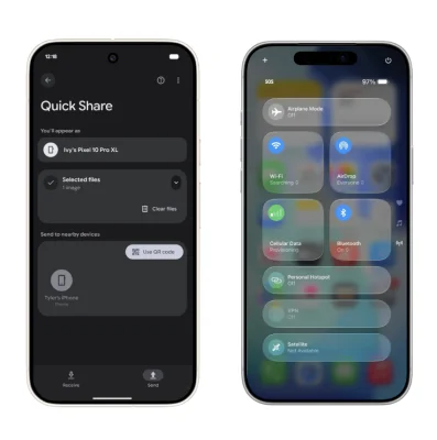 AirDrop funktioniert jetzt mit Android Quick Share und dem Pixel 10