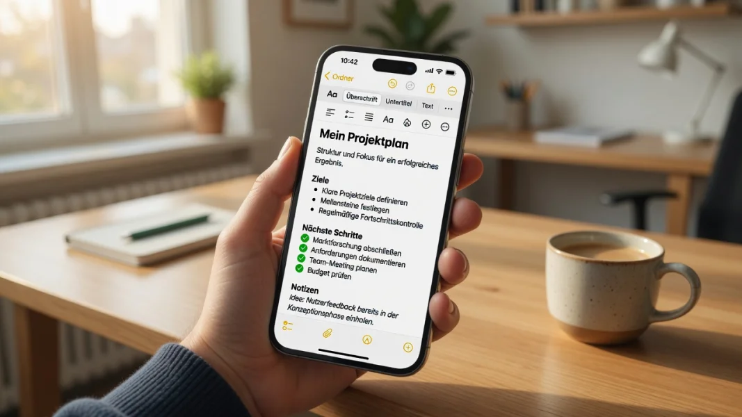 iOS 27: Siri AI, Markdown und Gliederungshilfen für die Notizen-App
