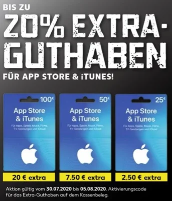 Bonusguthaben für iTunes-Karten: Ab sofort bis zu 20 Prozent extra bei Kaufland sichern