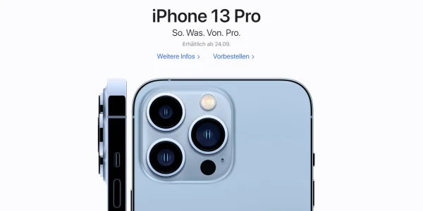iPhone 13 & iPhone 13 Pro können ab sofort bei Apple und Amazon vorbestellt werden