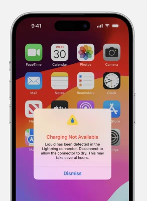 iPhone nass geworden? Apple informiert über den richtigen Umgang mit Flüssigkeitswarnungen